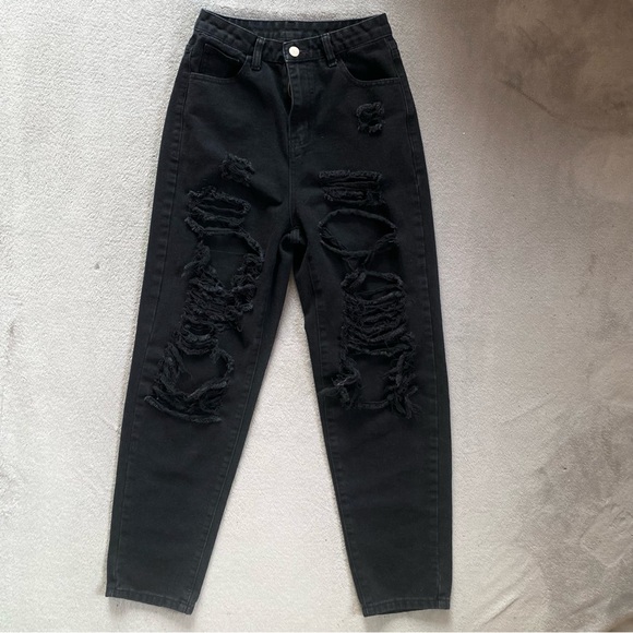 Black Ripped Jeans - Picture 6 of 10